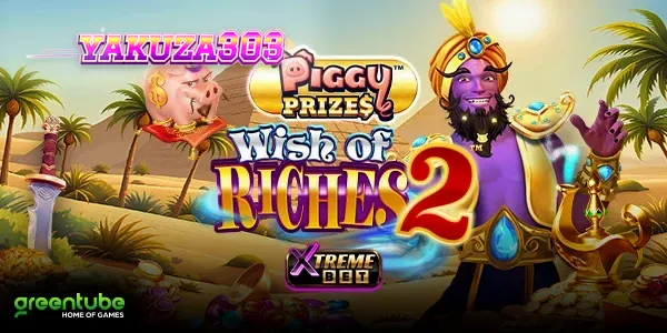 Tampilan visual slot Piggy Prizes Wish of Riches 2 dengan tema keberuntungan